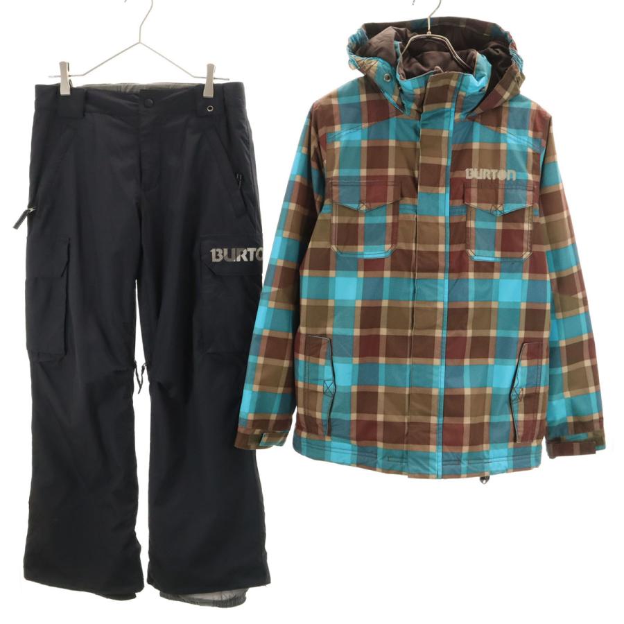 BURTON（バートン） チェック柄 スノーボード ウェア 上下セットアップ