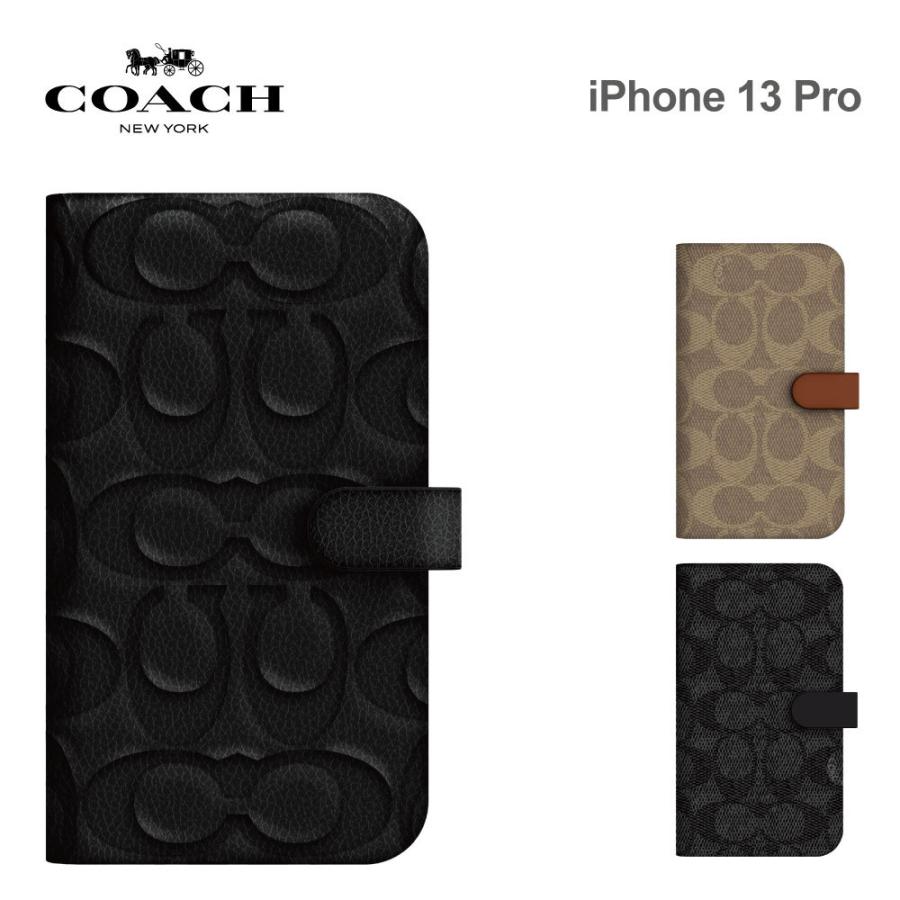 COACH（コーチ） iPhone13 Pro ケース スマホケース プロ 手帳 手帳型
