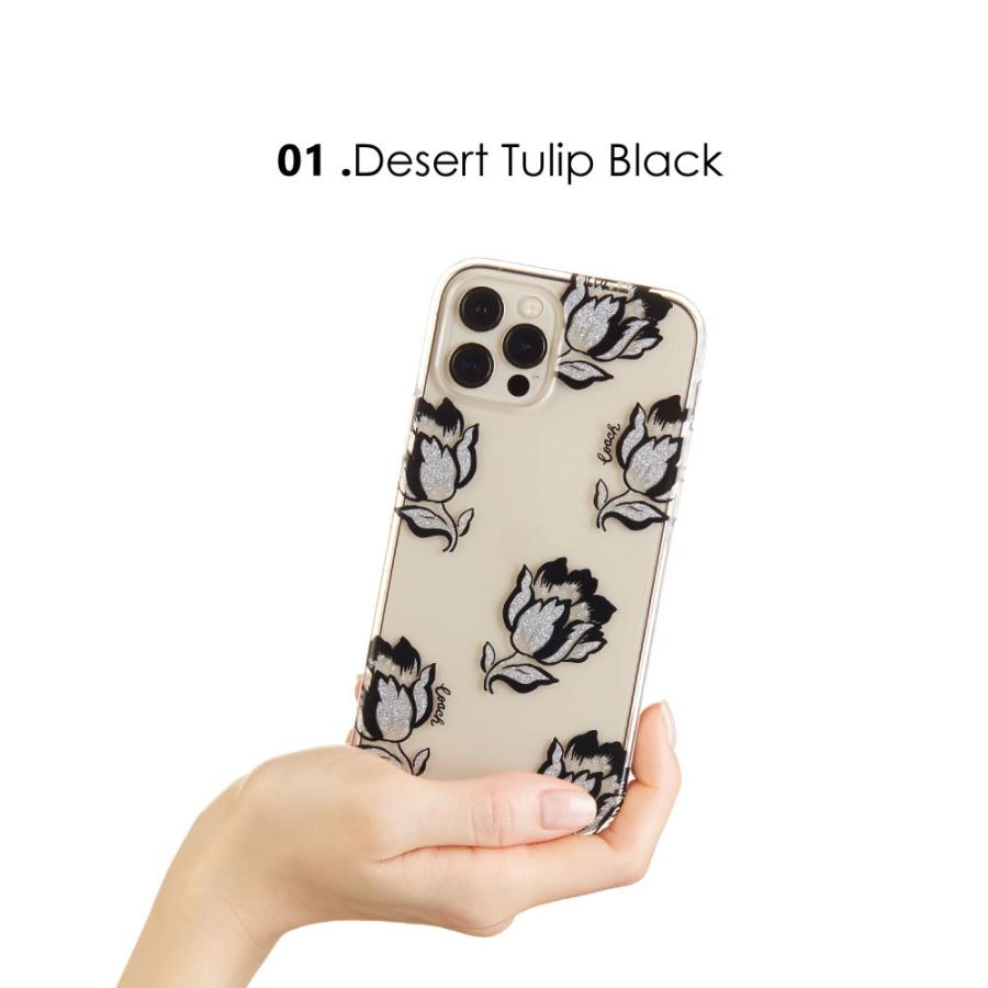 COACH（コーチ） iphone12promax ケース 花柄 ブランド クリア 耐衝撃