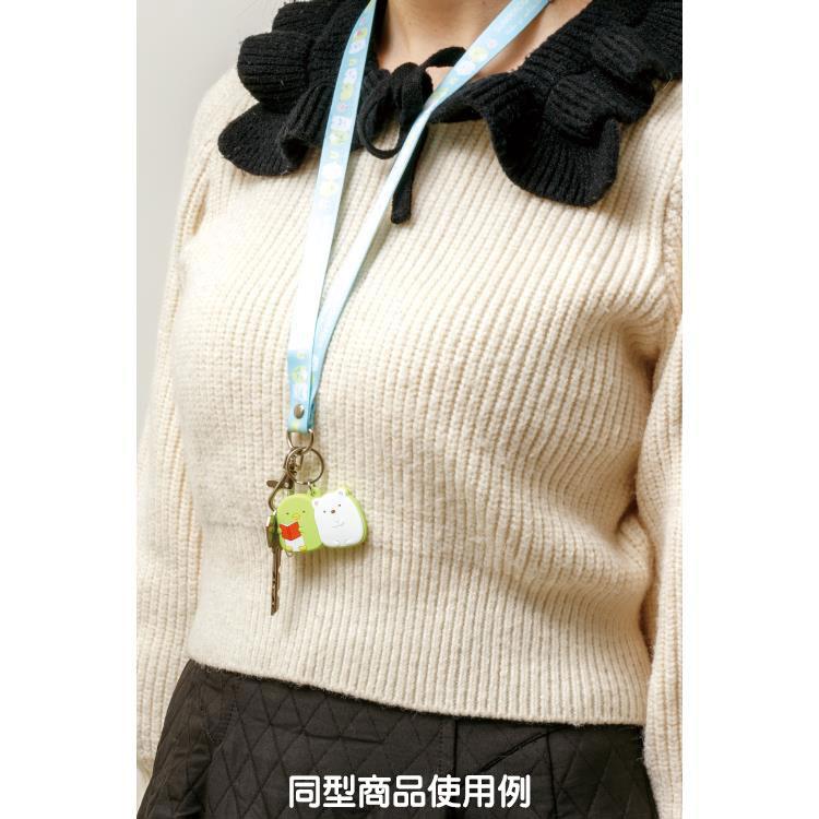 ぽかんとたん ネックストラップ マスコット付き ぽかんとおでかけ 水色