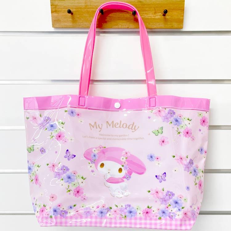 サンリオ るるる学園 平成レトロ ビニールバック プール フルーツ 水玉