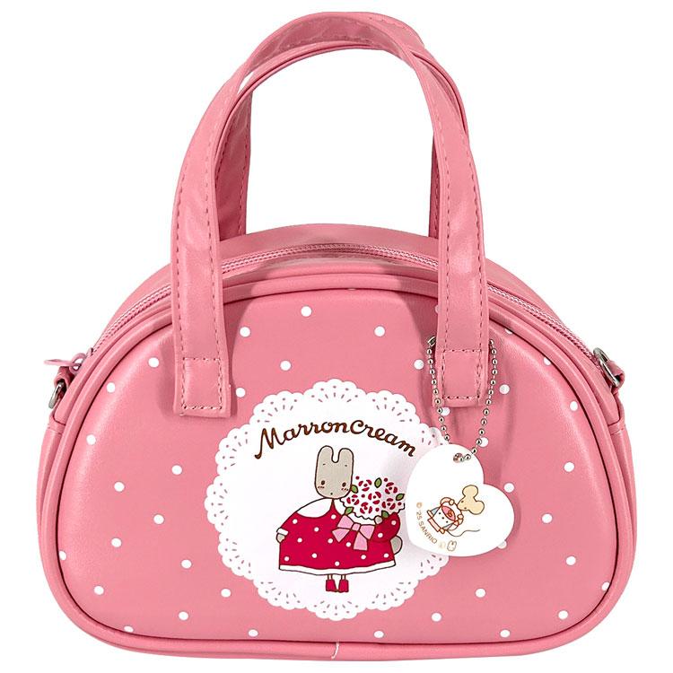 マロンクリーム レトロミニボストンバッグ ショルダー付 152373 SANRIO