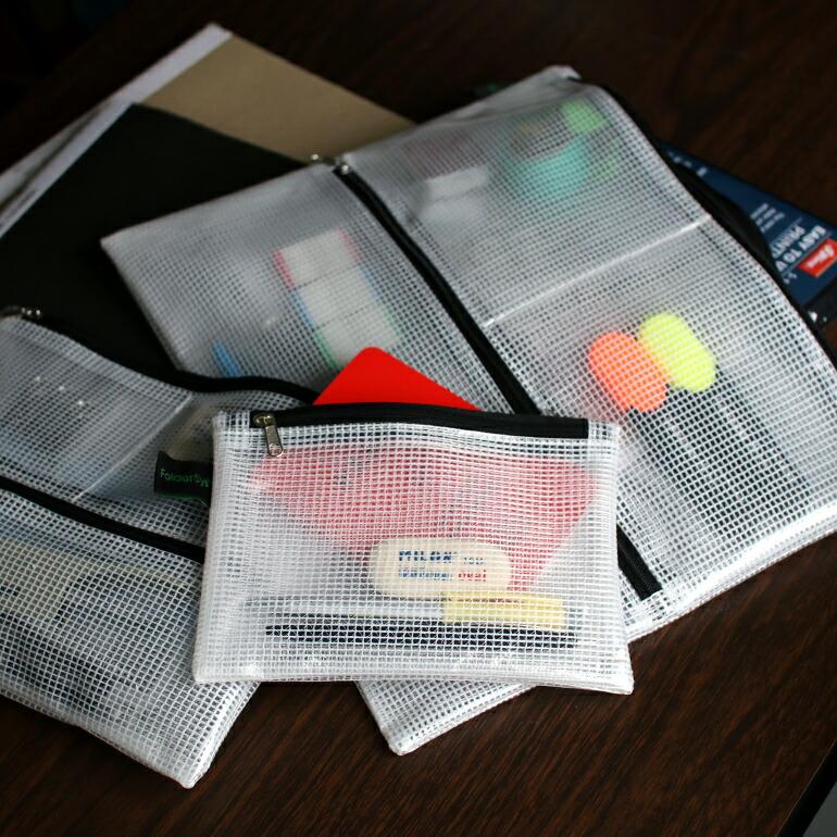 ポーチ マルチ クリア ビニール A6 ドイツ ガジェット カード 通帳