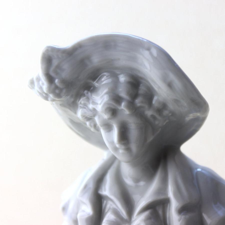 絵付け前の欧風陶器製人形 日本製 美濃焼 白い陶器製人形 ドール