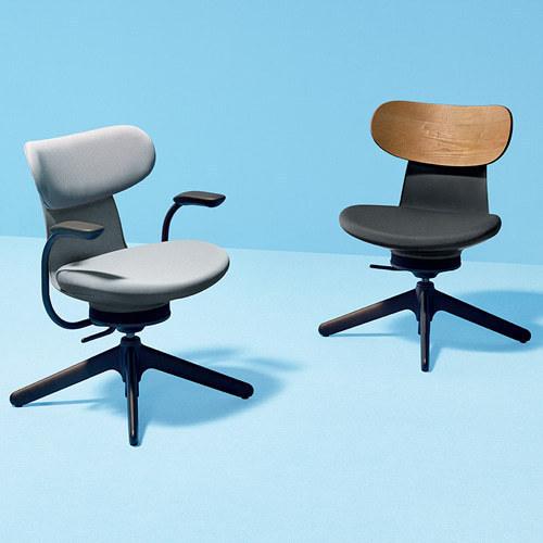 KOKUYO（コクヨ） イングライフ ingLIFE 4本脚 肘付き ブラック脚 布