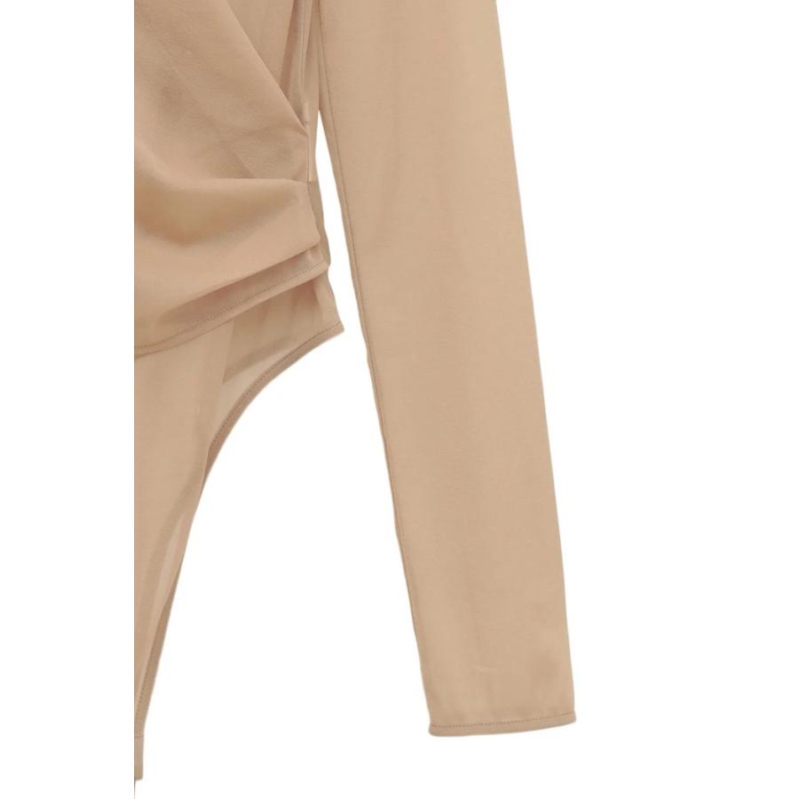 CLANE（クラネ） 正規商品 シアー ドレープ ボディ スーツ SHEER DRAPE