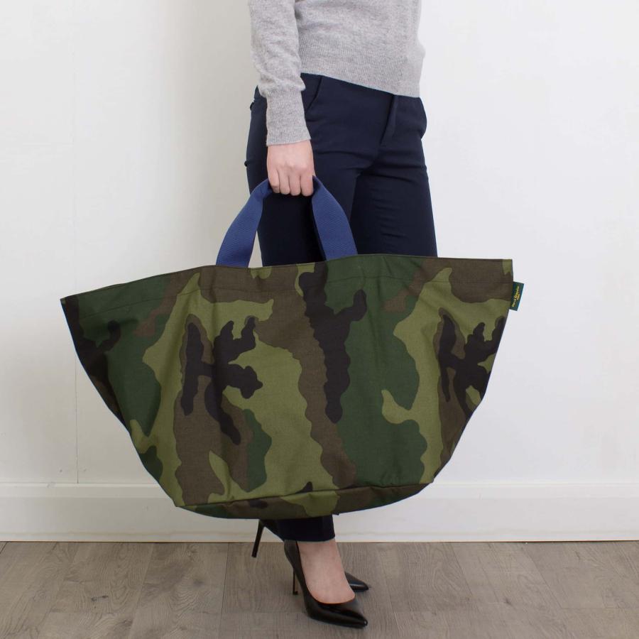 Herve Chapelier（エルベシャプリエ） トートバッグ CAMOUFLAGE
