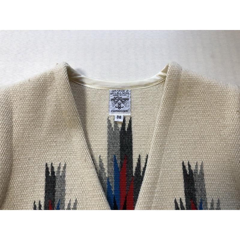 ORTEGA'S（オルテガ） チマヨベスト 36サイズ ホワイト スクエア