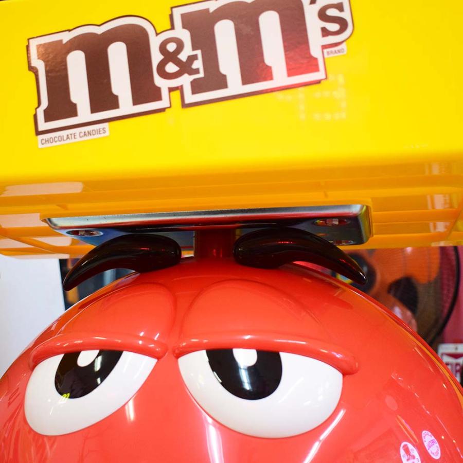 m&m's エムアンドエムズ ディスプレイ [レッド] / キャスター付き