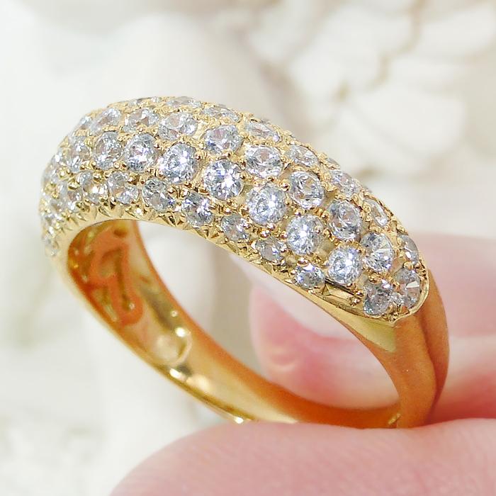 Classic CHESS（クラシックチェス） K18YG ダイヤモンド パヴェ リング