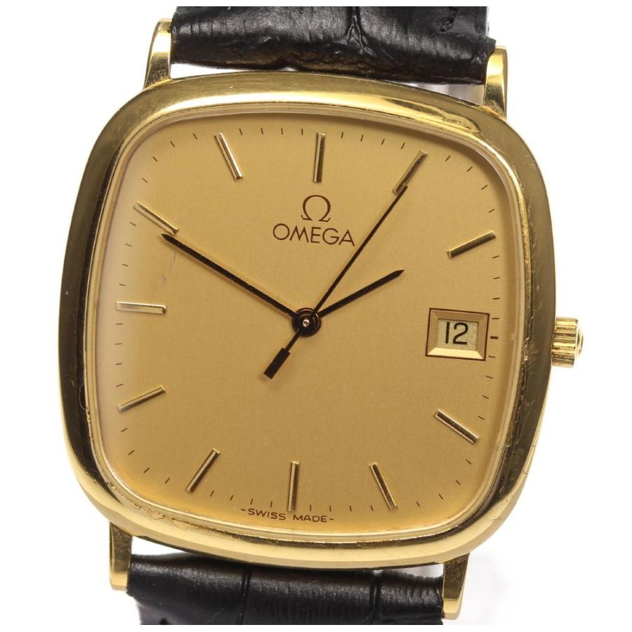 OMEGA（オメガ） 【OMEGA】オメガ デビル スクエア デイト 革ベルト