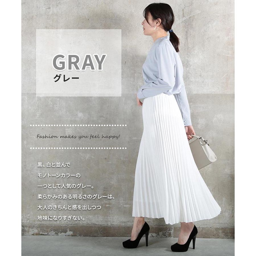 シフォン シャツ 長袖 Vネック ブラウス レディース トップス シフォン