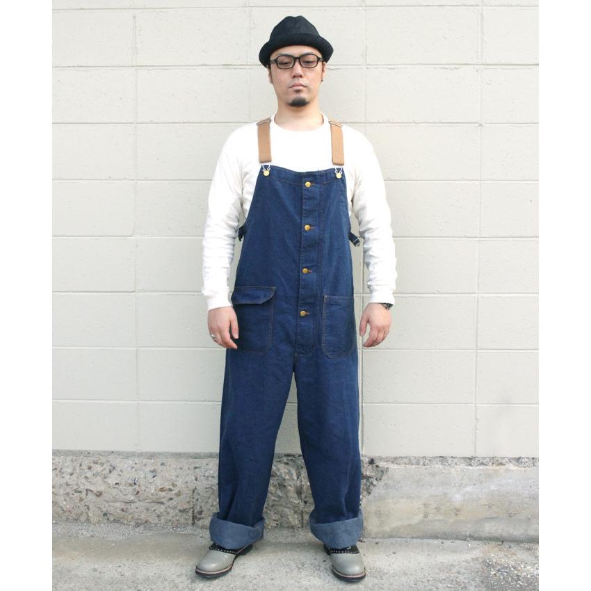 graphzero（グラフゼロ） デッキビブ オーバーオール ネップデニム