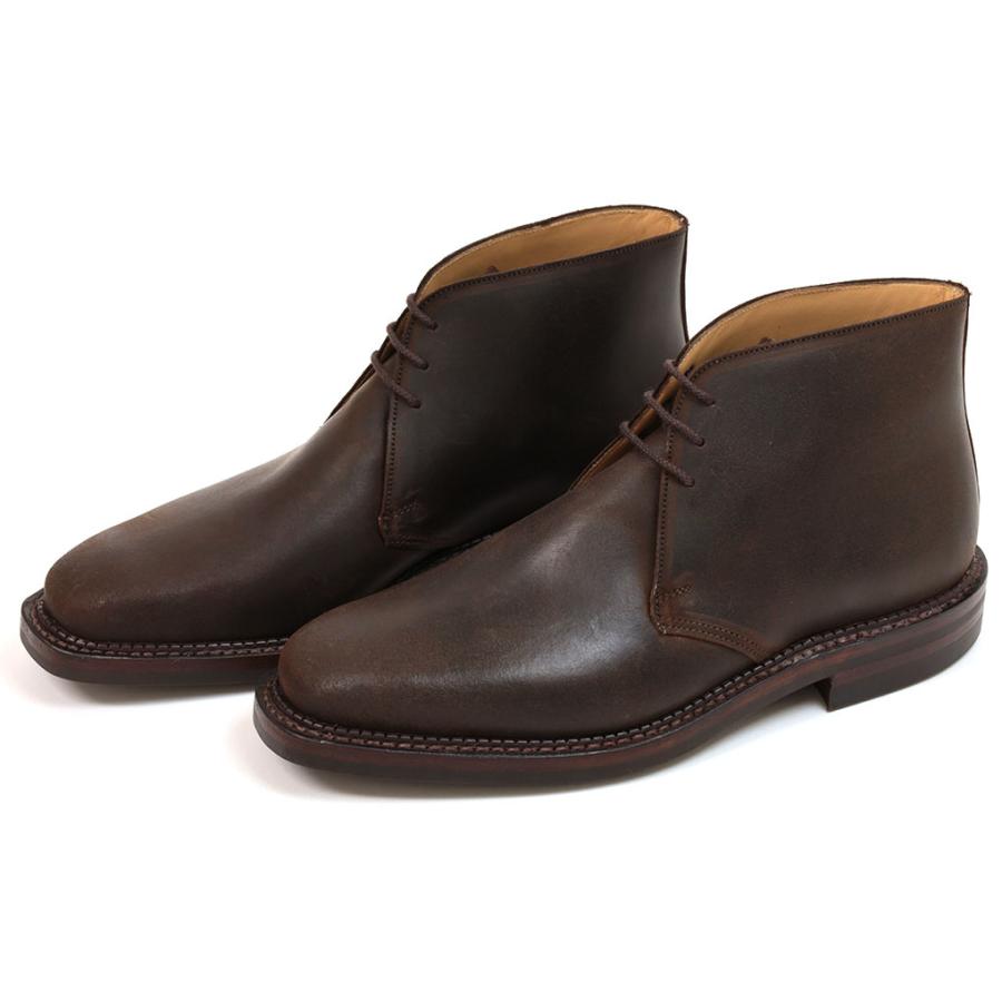 クロケット＆ジョーンズ チャッカブーツ モルトン ダークブラウン