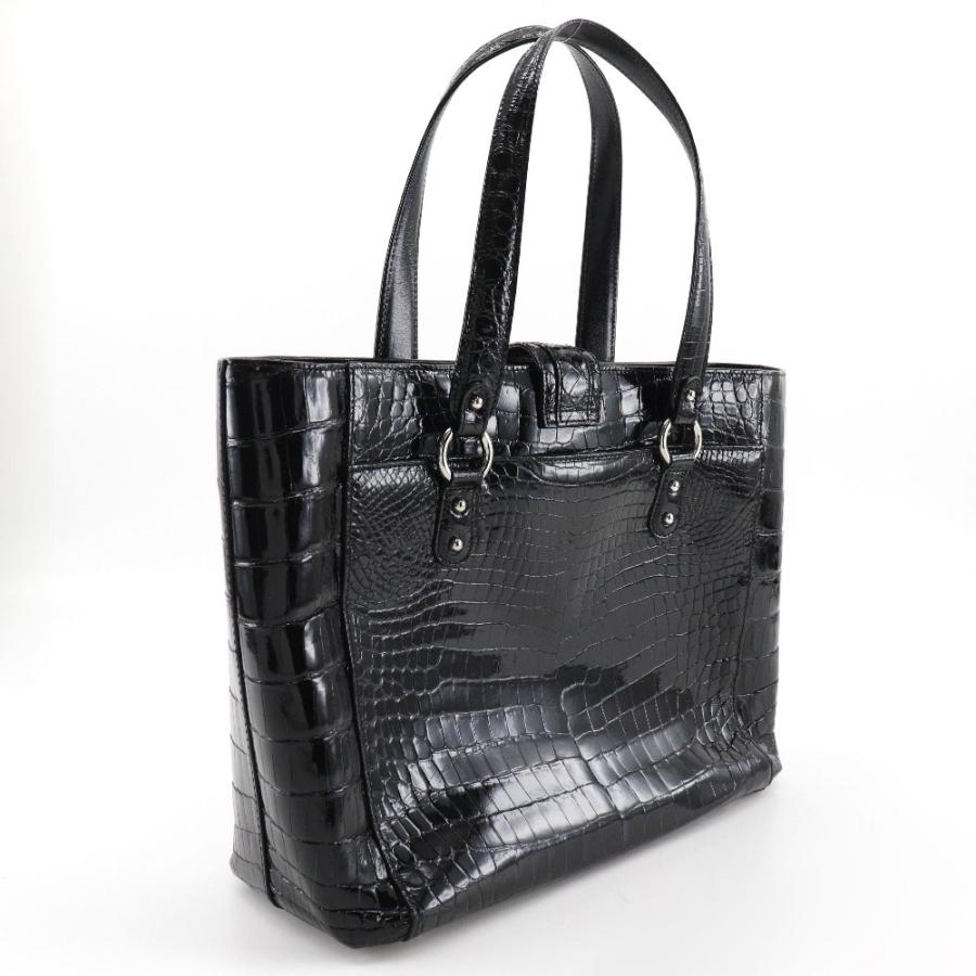 Crocodile（クロコダイル） sanpo 三宝/サンポウ JRA トートバッグ 黒