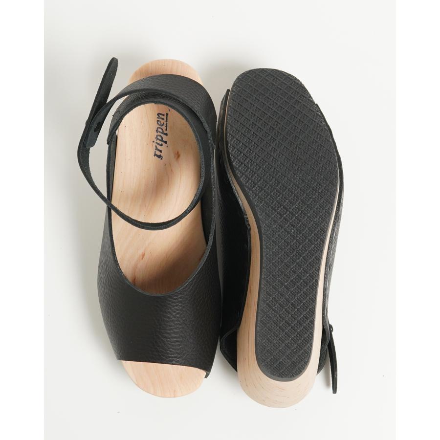 SALE！トリッペン trippen【Crouka別注色】レザー 厚底 ウッドサンダル