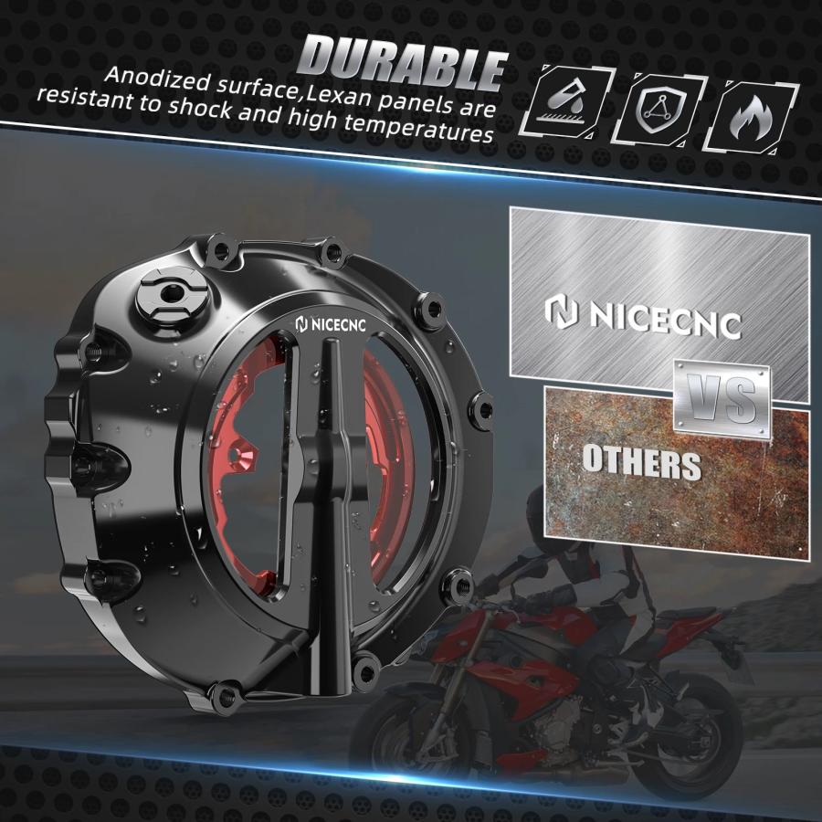 互換品】 オートバイ エンジンクリアメッシュクラッチカバー BMW