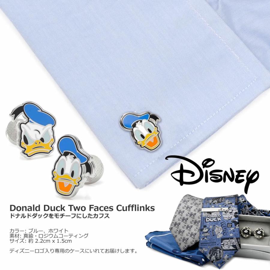 ディズニー カフス カフスボタン ドナルドダック ツーフェイス Disney