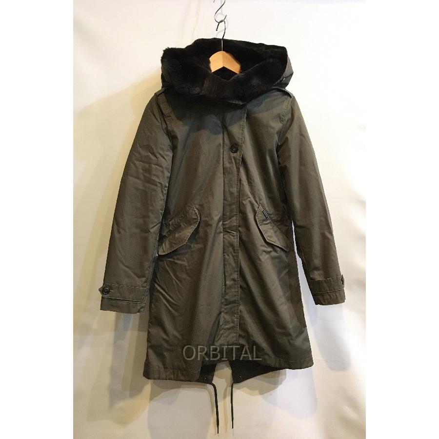 二子玉) WOOLRICH ウールリッチ ラビットファー中綿モッズコート