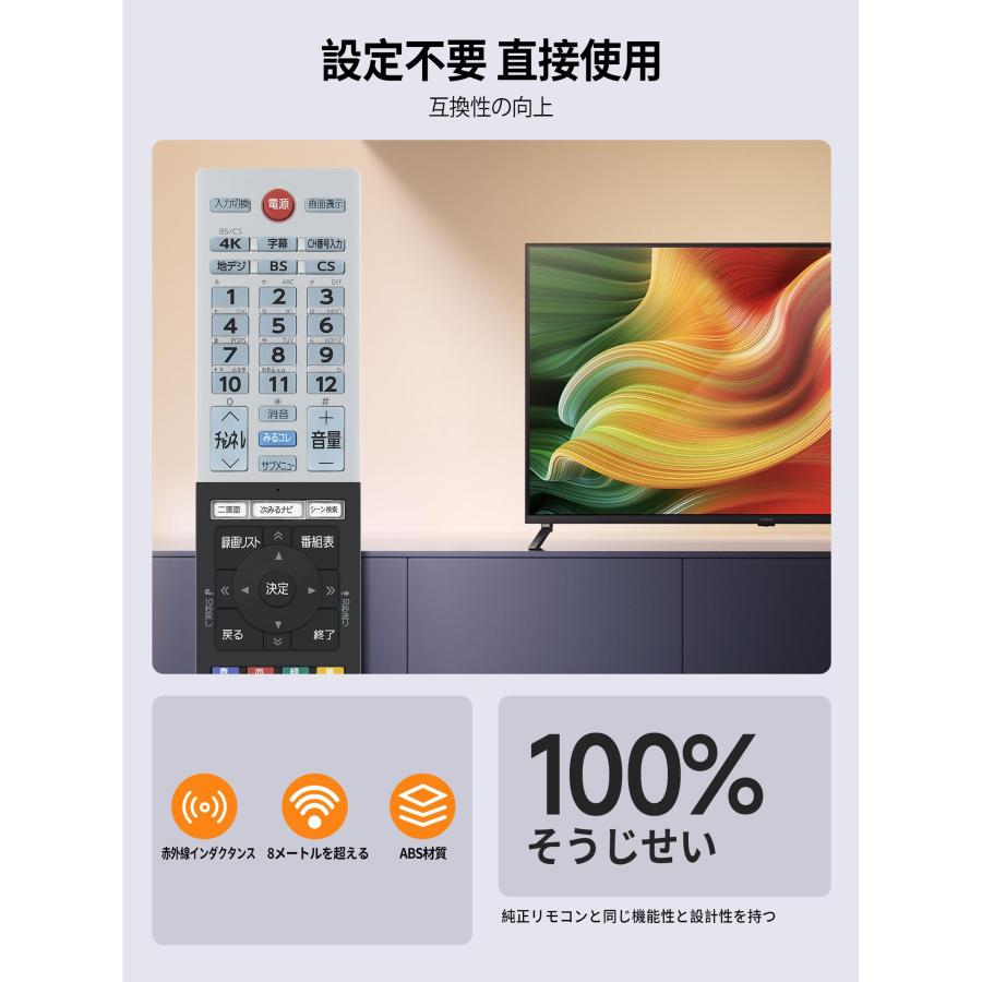 SHZ CT-90489 テレビリモコン用東芝リモコン 東芝REGZA液晶テレビに
