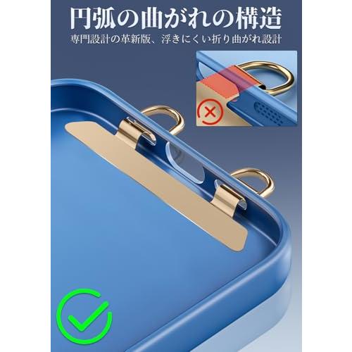 ZXZone ストラップホルダー 2口タイプ スマホ 浮きにくい折り曲がれ