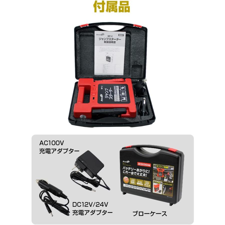 メルテック meltec ジャンプスターター MP-2 12V 24V 両用 リチウム
