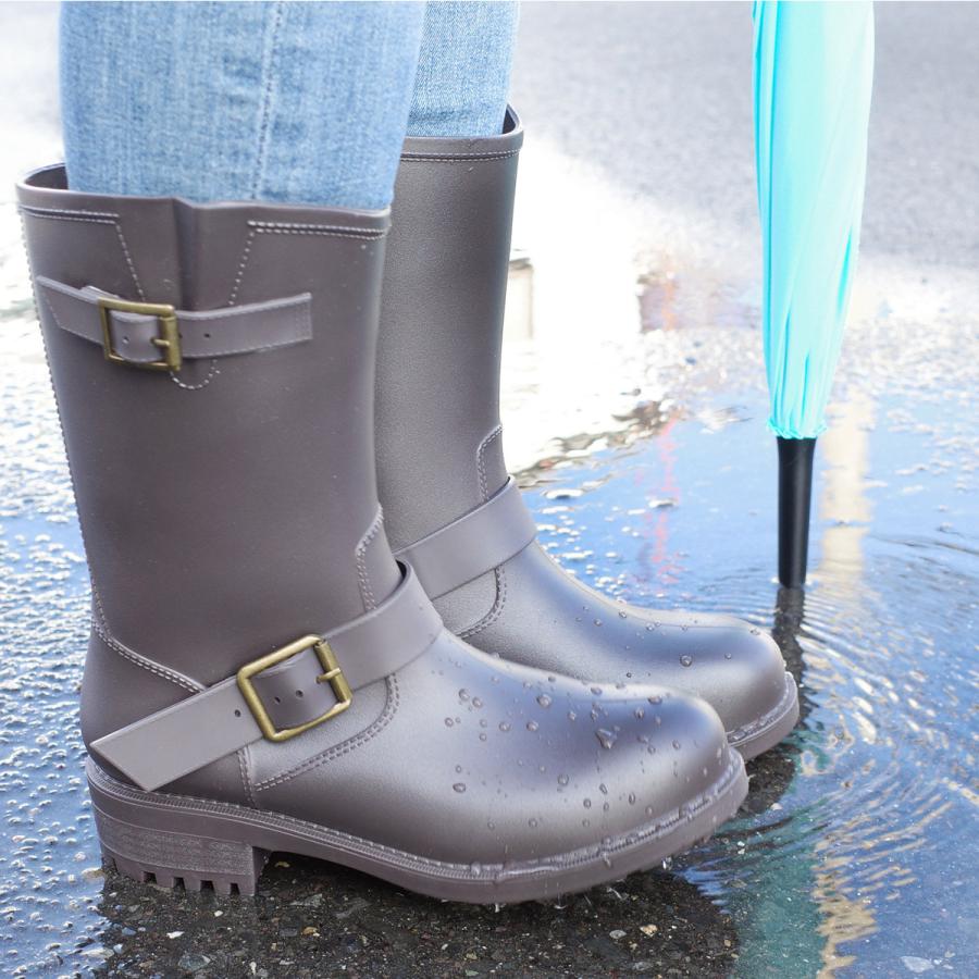 AmiAmi（アミアミ） レインブーツ レディース ショート エンジニア