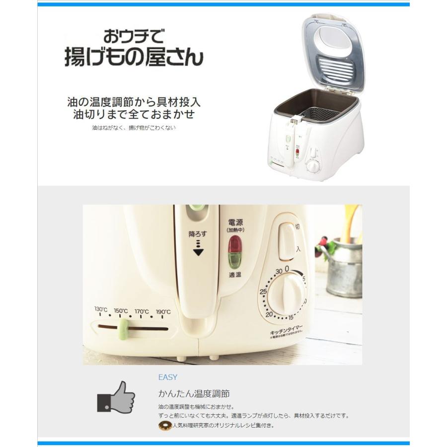 ANABAS（アナバス） 電気フライヤー KFM-2500 おウチで揚げもの屋さん