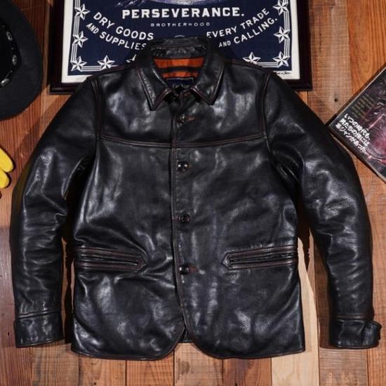 革ジャン コート 本革 ホースハイド 馬革 メンズ/レザージャケット