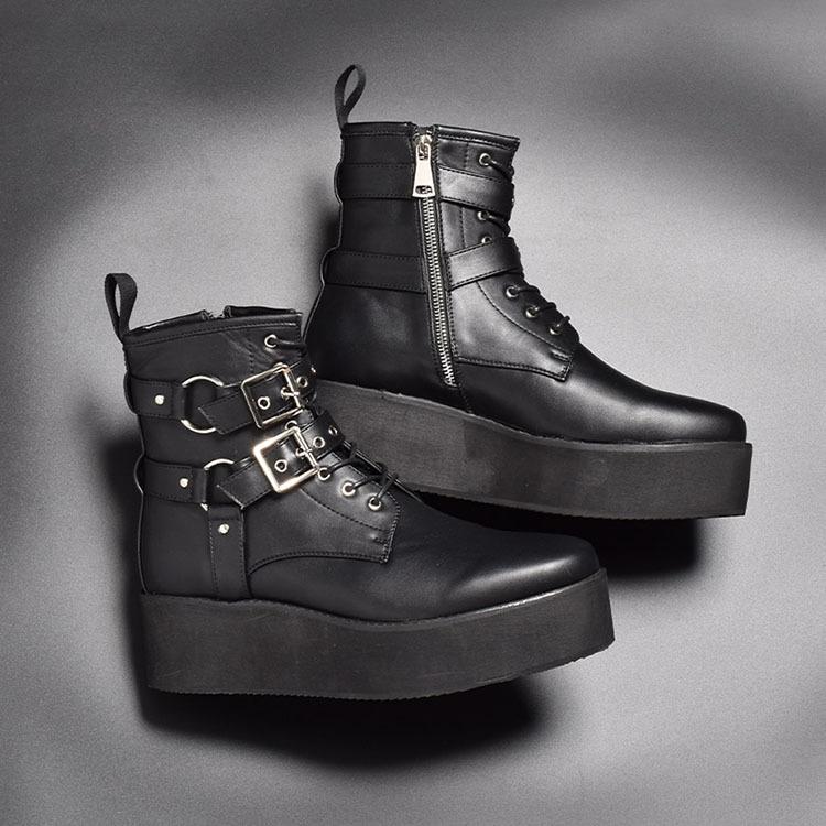 endevice（エンデヴァイス） ショートブーツ メンズ サイドジップ