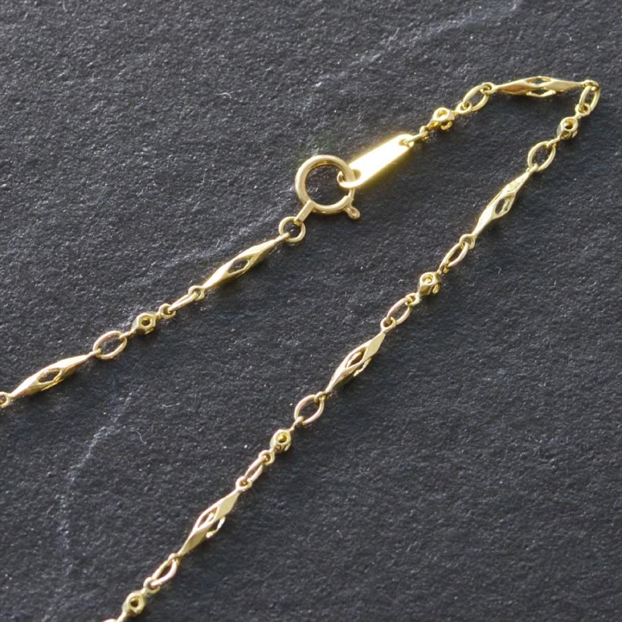 アンクレット メンズ K18 18金 ゴールド 25cm 地金 メンズアンクレット