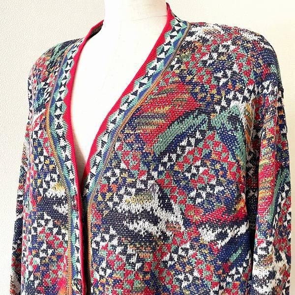 MISSONI（ミッソーニ） #anc カーディガン M マルチ 赤 ニット