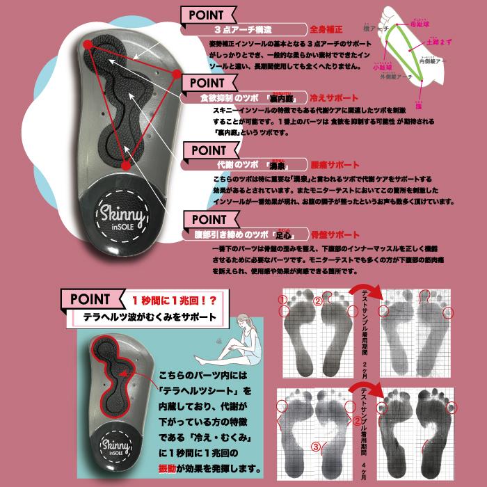 代謝サポート ダイエット インソール テラヘルツ 姿勢 矯正 靴の中敷き
