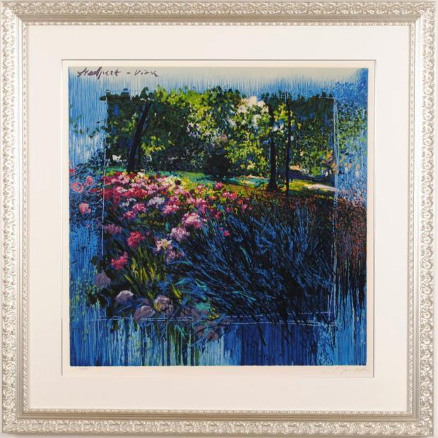 ホアキン・トレンツ・リャド スタット公園の庭 花 絵画 薔薇