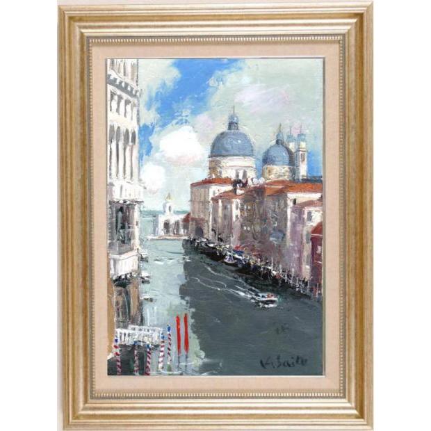 ベニス 絵画 風景画 イタリア 油絵 斉藤要 ベネチア インテリア