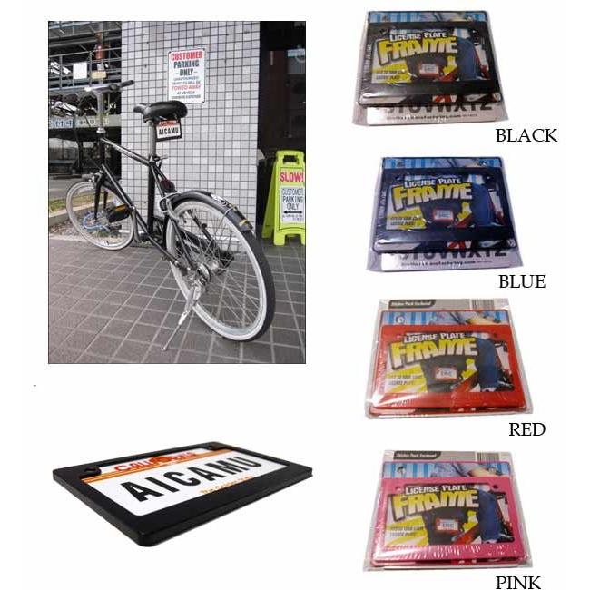 ミニライセンスフレーム プレート セット 全4色 ライセンスフレーム