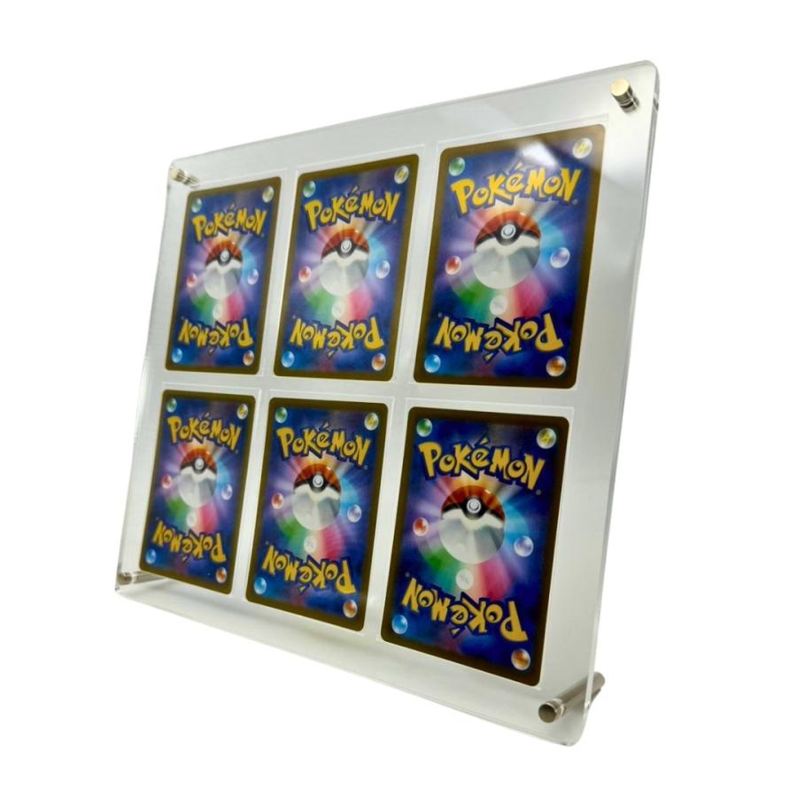 ケース トレカ ネジ式 ディスプレイ アクリル 6枚用 収納 クリア
