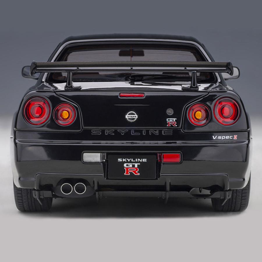 ミニカー 1/18 日産 スカイライン GT-R R34 Vスペック II ブラック