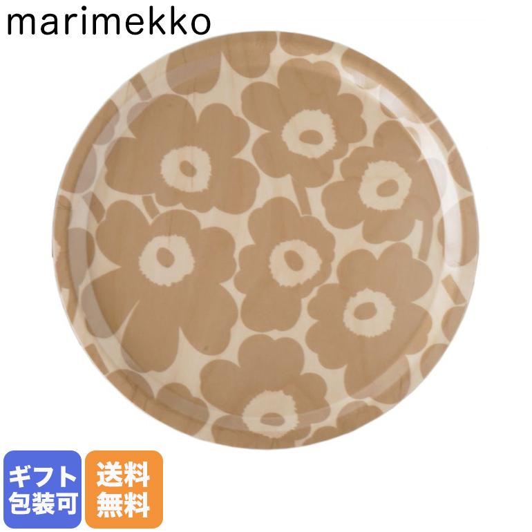 marimekko（マリメッコ） トレイ お盆 丸盆 31cm Mini Unikko ウニッコ