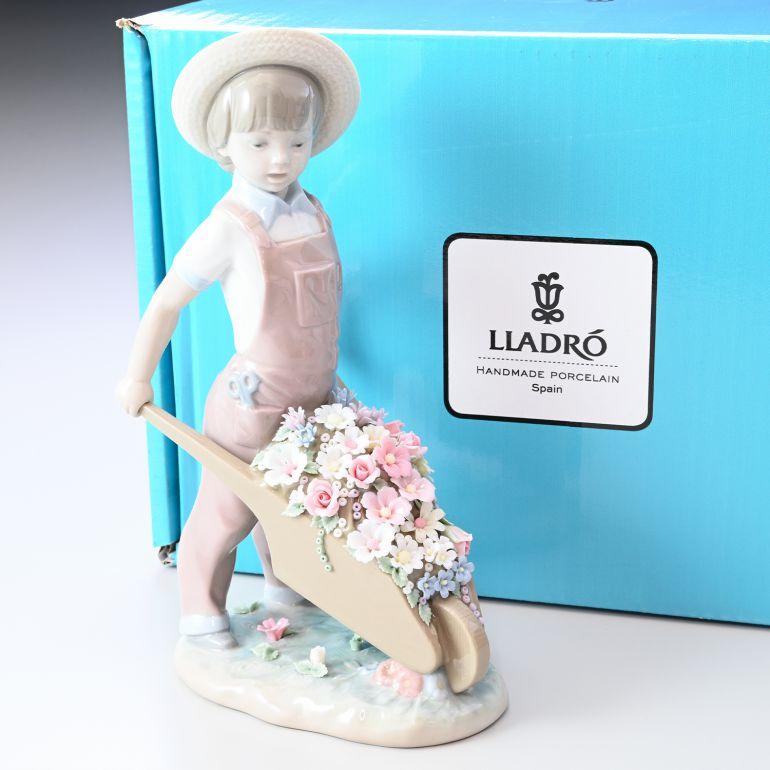 LLADRO（リヤドロ） 花車 フィギュア 人形 男の子 リアドロ フィギュ