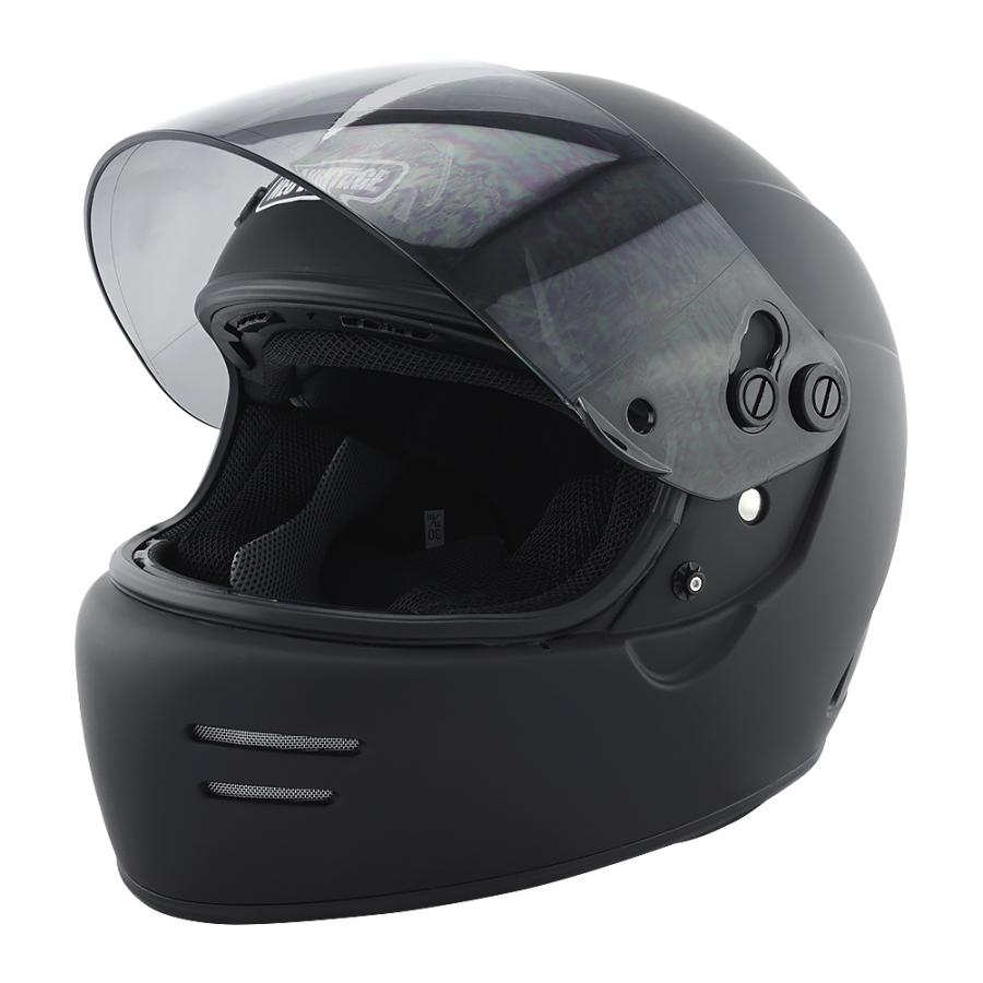 フルフェイスヘルメット マットブラック×ライトスモークシールド M