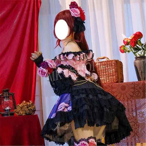 アイカツスターズ 風 紫吹蘭 コスプレ 衣装 ウィッグcos靴 ハロウィン