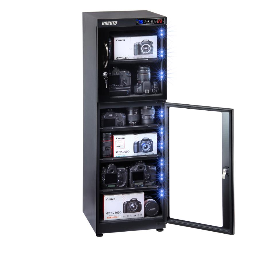 HOKUTO 爆買 HOKUTO防湿庫・ドライボックス HP-155EX 全自動除湿 電池