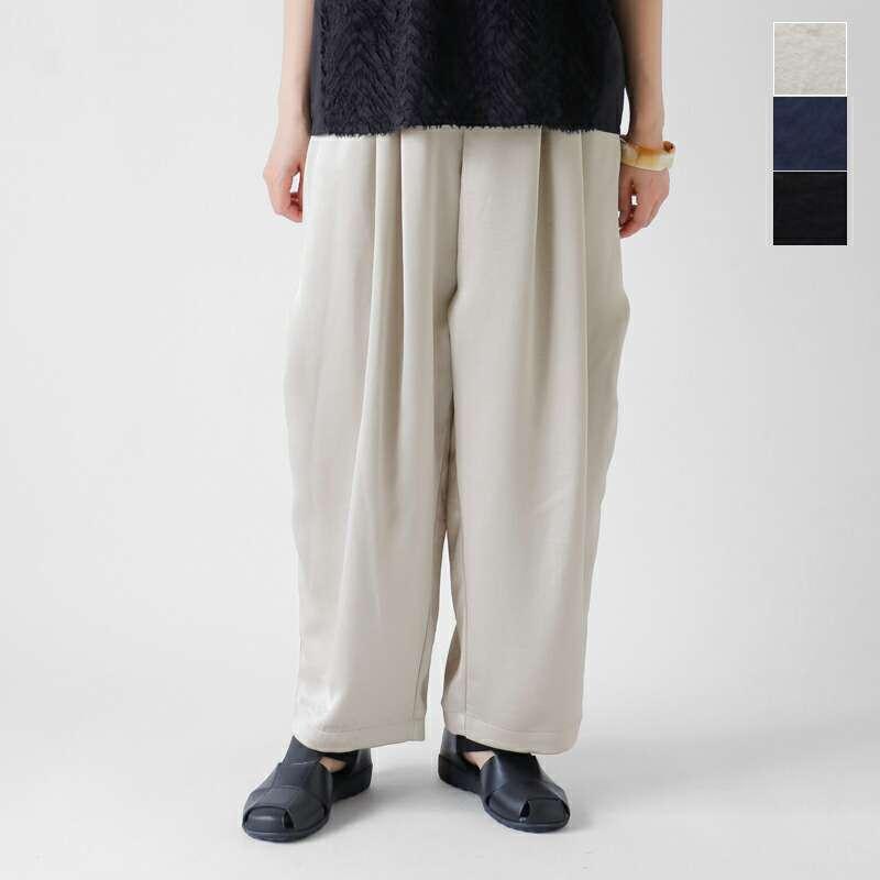 mizuiroind（ミズイロインド） サテン ワイド カーゴ パンツ 2-260086