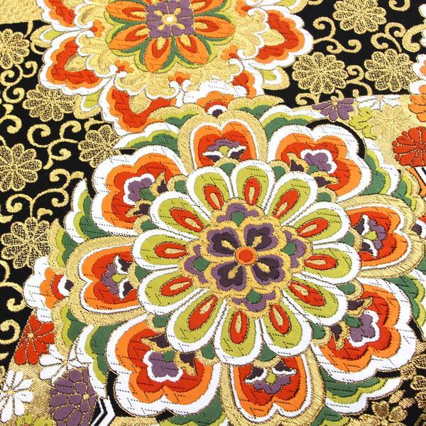 着物 帯 振袖用 西陣織 ふくい謹製 最高級 袋帯 金箔 宝相華