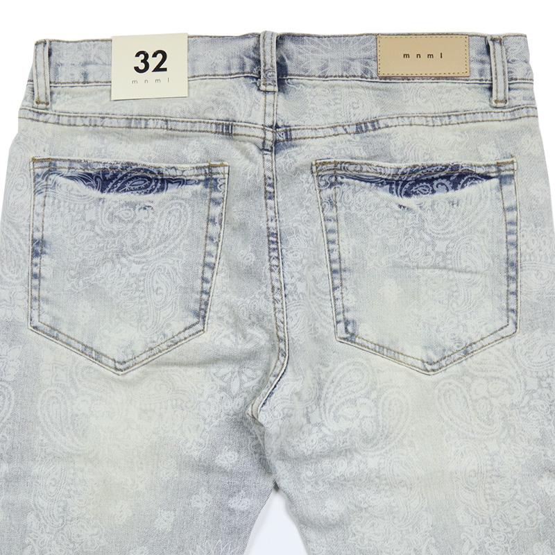 mnml（ミニマル） 爆買 デニムパンツ スキニー ダメージ メンズ