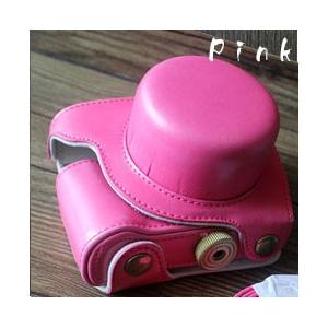 レザーカメラケース ニコン Nikon1 J5対応 お揃いカラーのストラップ