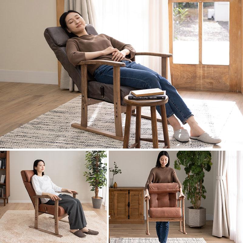 EMOOR（エムール） 高座椅子 ポケットコイル リクライニング