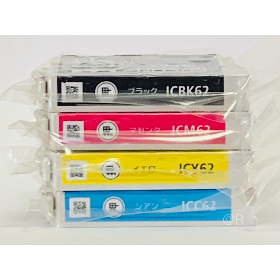 エプソン（EPSON） 純正インク IC4CL62 4色セット 目印：クリップ※外箱