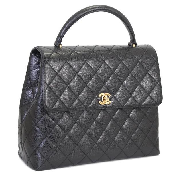 シャネル CHANEL マトラッセ トップハンドル ケリー型ハンドバッグ